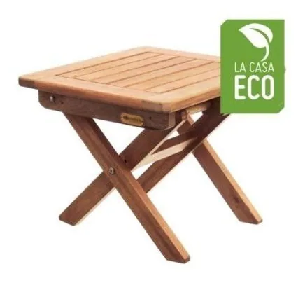 Mesa Baja Ecomadera Iberá Plegable De Madera Eucaliptus Para Exterior — vista principal, Ecomadera