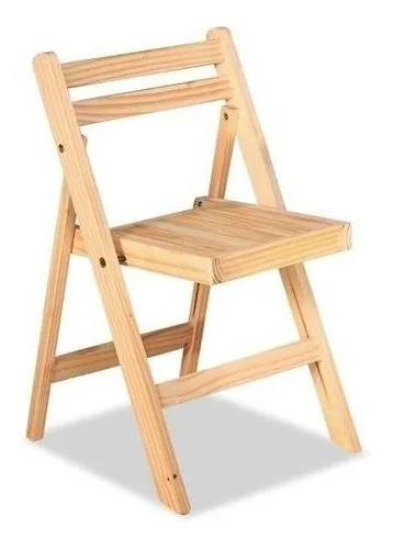 Silla Ecomadera Coatí Madera Plegable Para Evento Natural — vista principal, Ecomadera