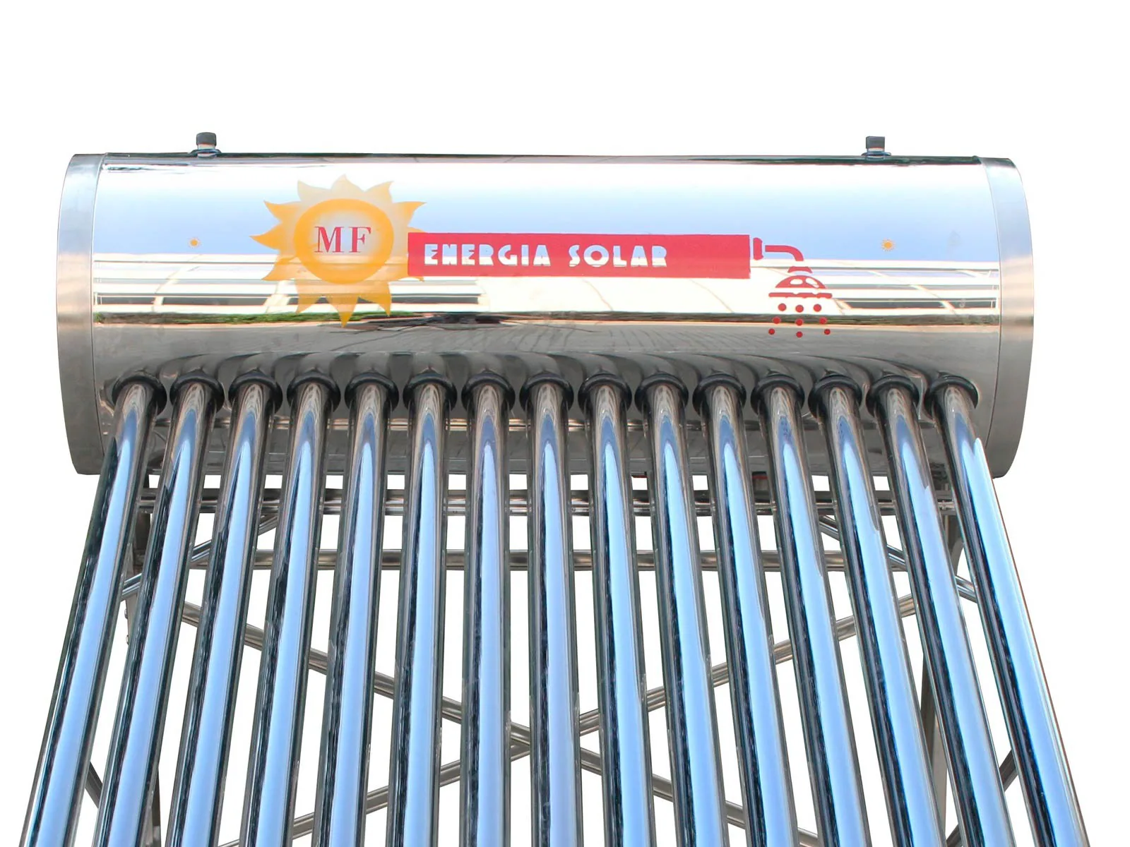 Termotanque Solar MF-150 MAX — vista principal, MF Solar