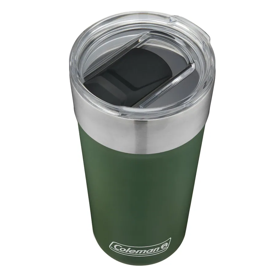 VASO TERMICO COLEMAN BREW 600ML HRTG GREEN c/ destapador 2097440 — vista principal, Coleman
