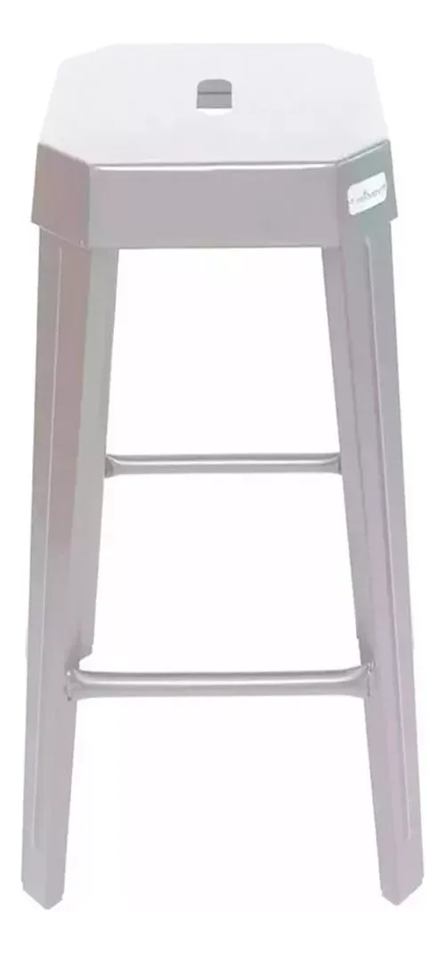 Banqueta alta Runko 73 - Banqueta apilable sin respaldo Tromen - Blanca — vista principal, Tromen