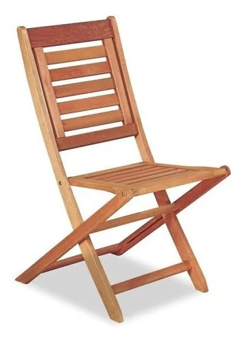 Silla Ecomadera Amancay De Madera Plegable Eucaliptus Para Exterior — vista principal, Ecomadera